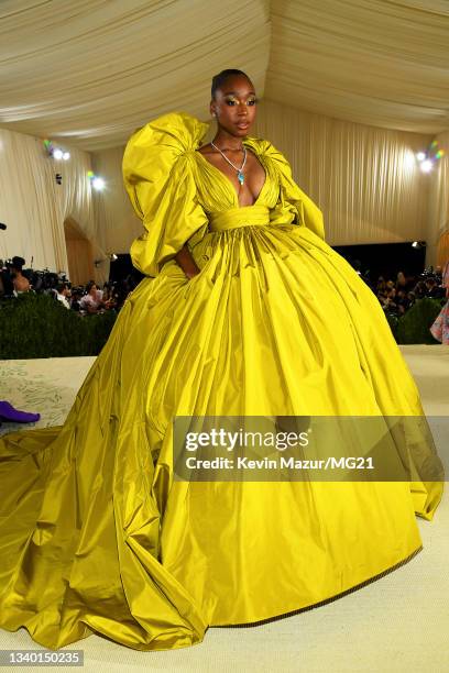 Normani attends The 2021 Met Gala Celebrating In America: A Lexicon Of Fashion at Metropolitan Museum of Art on September 13, 2021 in New York City.