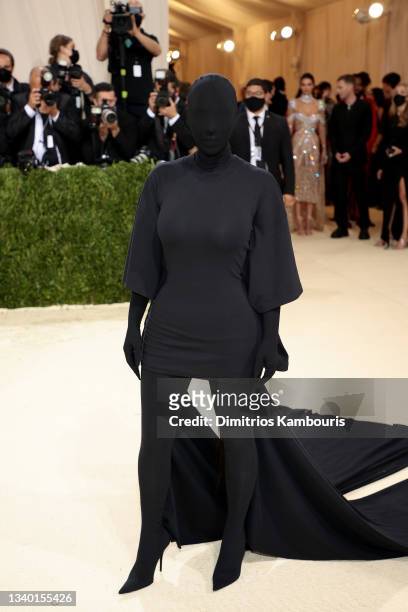 Kim Kardashian West attends The 2021 Met Gala Celebrating In America: A Lexicon Of Fashion at Metropolitan Museum of Art on September 13, 2021 in New...