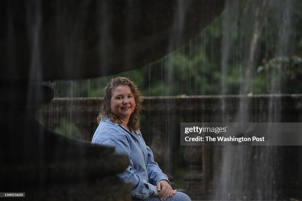 U.S. National Park Service Regional Architectural Conservator, Catherine Dewey posing at Meridian Hill Park - Washington, DC