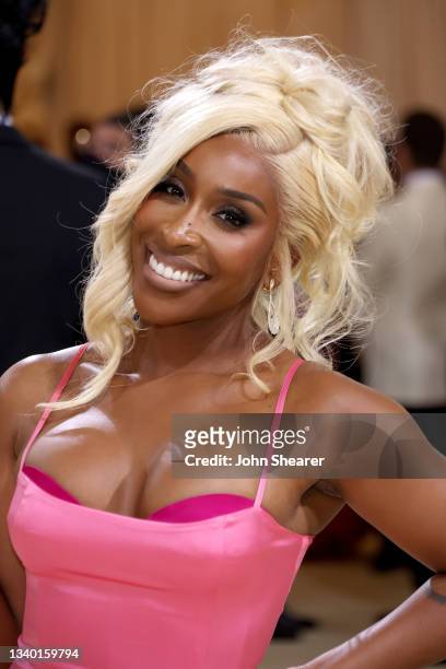 Jackie Aina attends The 2021 Met Gala Celebrating In America: A Lexicon Of Fashion at Metropolitan Museum of Art on September 13, 2021 in New York...