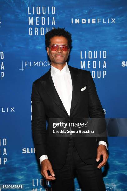 Eric Benét attends "Joshua Jackson and his Company Liquid Media Group host THE BIG SPLASH" held at Windsor Arms Hotel on September 13, 2021 in...