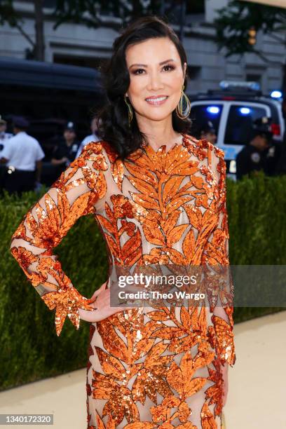 Wendi Murdoch attends The 2021 Met Gala Celebrating In America: A Lexicon Of Fashion at Metropolitan Museum of Art on September 13, 2021 in New York...