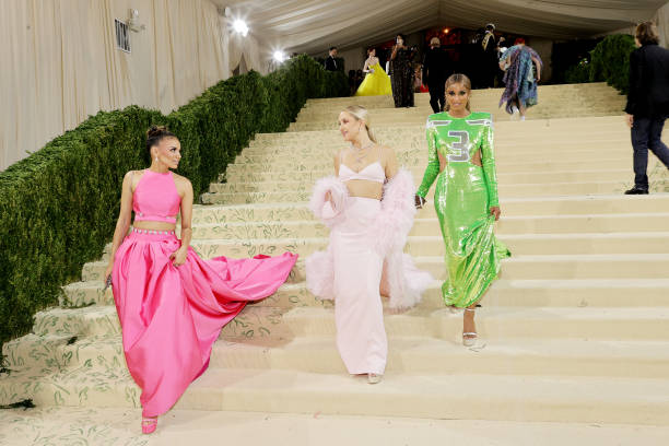 NY: The 2021 Met Gala Celebrating In America: A Lexicon Of Fashion - Departures
