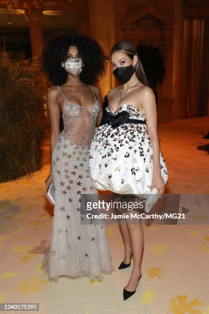Imaan Hammam and Eileen Gu attend The 2021 Met Gala Celebrating In News  Photo - Getty Images