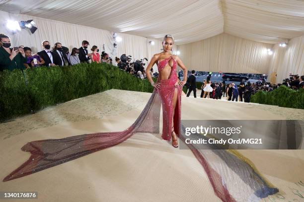 Saweetie attends The 2021 Met Gala Celebrating In America: A Lexicon Of Fashion at Metropolitan Museum of Art on September 13, 2021 in New York City.