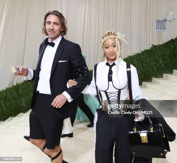 Lee Pace and Amandla Stenberg depart The 2021 Met Gala Celebrating In America: A Lexicon Of Fashion at Metropolitan Museum of Art on September 13,...