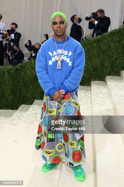 Kid Cudi attends the 2021 Met Gala benefit "In America: A Lexicon of Fashion" at Metropolitan Museum of Art on September 13, 2021 in New York City.