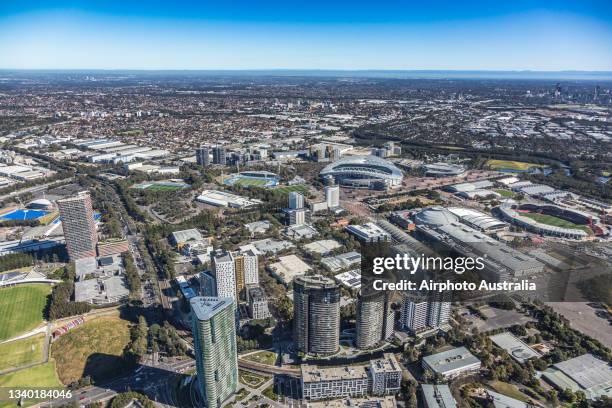 olympic park - olympic stadium sydney stock pictures, royalty-free photos & images