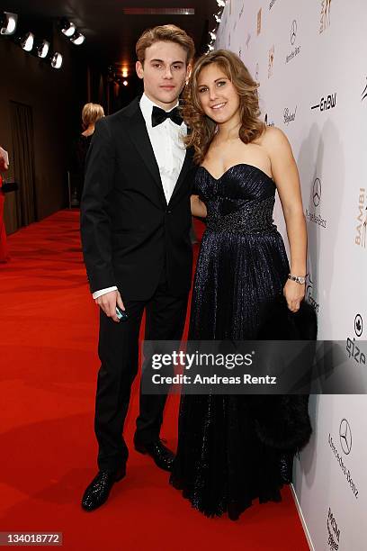 Jacob Burda and Elisabeth Burda attend the Bambi Award 2011 aftershow party at the Rhein-Main-Hallen on November 10, 2011 in Wiesbaden, Germany.