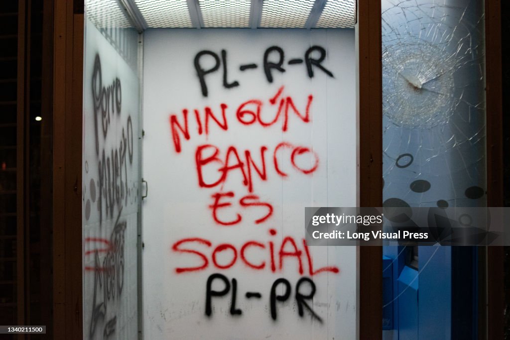 Demonstrations Against One Year Of The Murder By Police Officers Of Javier Orodonez In Bogota
