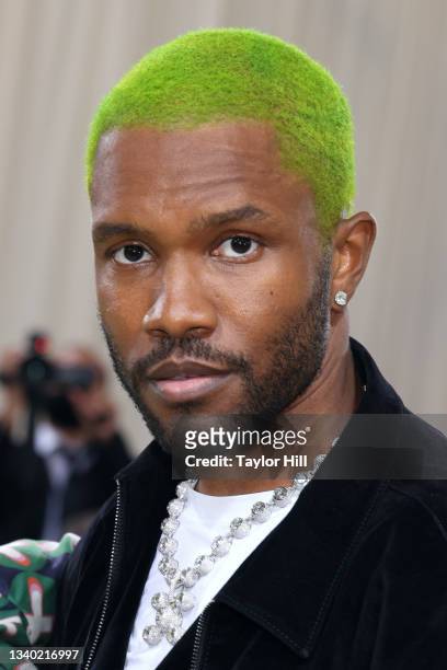 Frank Ocean attends the 2021 Met Gala benefit "In America: A Lexicon of Fashion" at Metropolitan Museum of Art on September 13, 2021 in New York City.