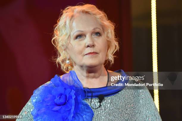 Katia Ricciarelli during the first episode of Big Brother Vip 6 in Cinecittà Studios. Rome , September 13th, 2021