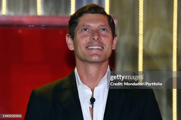 Aldo Montano during the first episode of Big Brother Vip 6 in Cinecittà Studios. Rome , September 13th, 2021