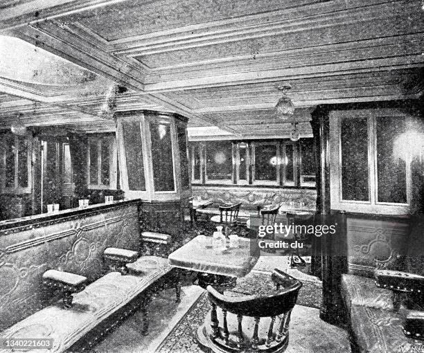 tantallon castle ship, the smoking room - robben island south africa stock illustrations