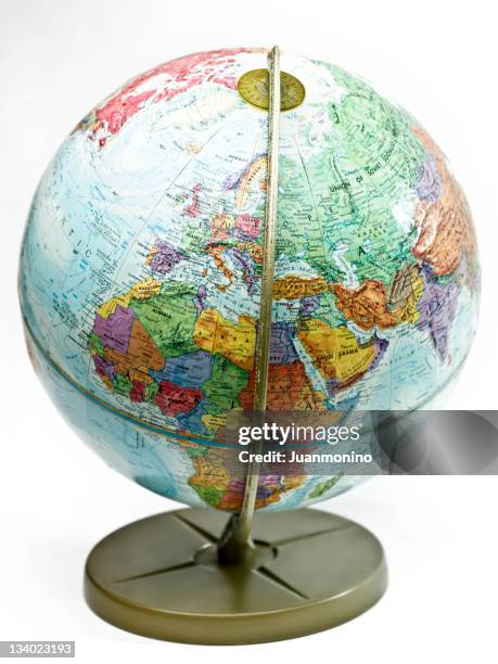 old world desktop globe - desktop globe stock pictures, royalty-free photos & images