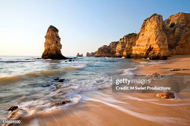 algarve beach in portugal - algarve stock pictures, royalty-free photos & images