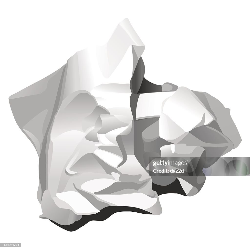 Crumpled Paper Graphics Crumpled Paper High-Res Vector Graphic - Getty Images