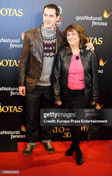 Soledad Mallol attends 'Puss in Boots' premiere at Kinepolis Cinema on November 23, 2011 in Madrid, Spain.