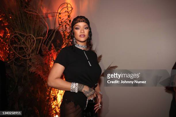 Rihanna attends Rihanna's Met Gala After Party on September 13, 2021 in New York City.