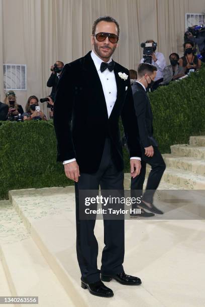 Tom Ford attends the 2021 Met Gala benefit "In America: A Lexicon of Fashion" at Metropolitan Museum of Art on September 13, 2021 in New York City.