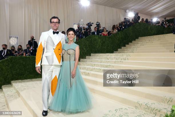 Adam Mosseri and Monica Mosseri attend the 2021 Met Gala benefit "In America: A Lexicon of Fashion" at Metropolitan Museum of Art on September 13,...