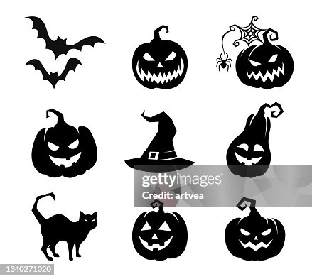 Collection of Happy Halloween Icons Collection of Happy Halloween Icons