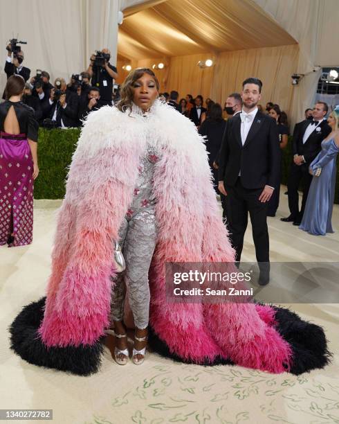 Serena Williams attends 2021 Costume Institute Benefit - In America: A Lexicon of Fashion at the Metropolitan Museum of Art on September 13, 2021 in...