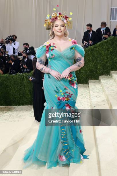 Nikkie de Jager attends the 2021 Met Gala benefit "In America: A Lexicon of Fashion" at Metropolitan Museum of Art on September 13, 2021 in New York...