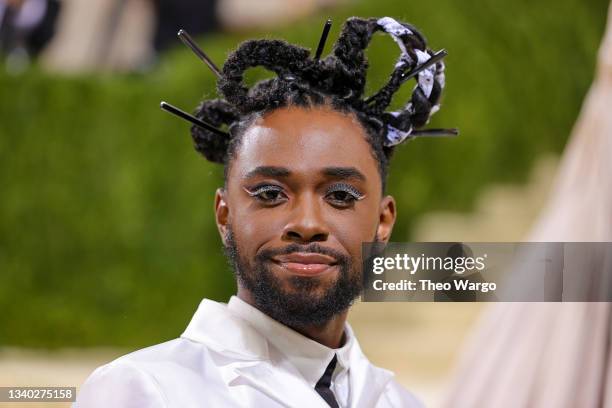 Lazarus Lynch attends The 2021 Met Gala Celebrating In America: A Lexicon Of Fashion at Metropolitan Museum of Art on September 13, 2021 in New York...
