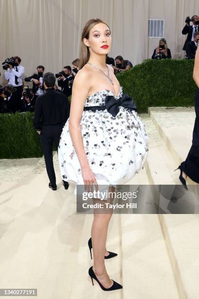 Eileen Gur attends the 2021 Met Gala benefit "In America: A Lexicon of Fashion" at Metropolitan Museum of Art on September 13, 2021 in New York City.