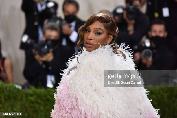 Serena Williams attends 2021 Costume Institute Benefit - In America: A Lexicon of Fashion at the Metropolitan Museum of Art on September 13, 2021 in...