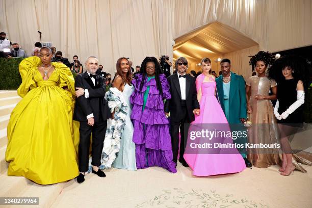 Normani, Jacopo Venturini, Janet Mock, Whoopi Goldberg, Pierpaolo Picciolo, Carey Mulligan, Giveon, Tomi Adeyemi, and Dixie D'Amelio attend The 2021...