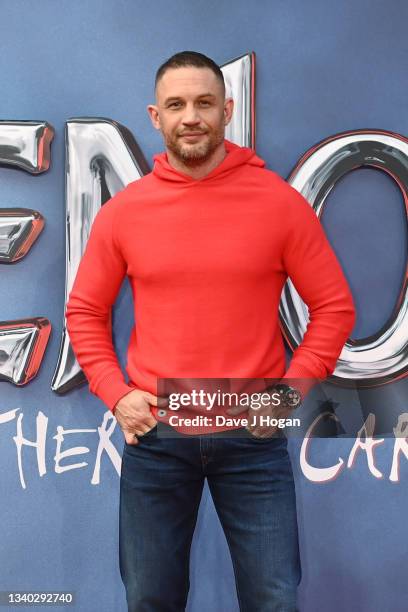 Tom Hardy attends "Venom: Let There Be Carnage" Launch at Cineworld Leicester Square on September 14, 2021 in London, England.