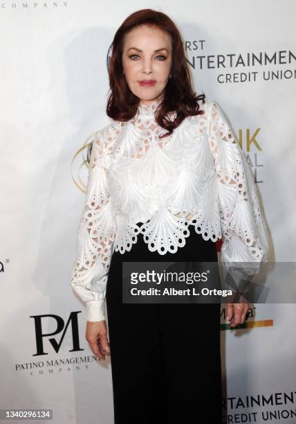 Priscilla Presley arrives for the 13th Annual Burbank International Film Festival Red Carpet Awards Gala held at The Marriott Burbank Convention...