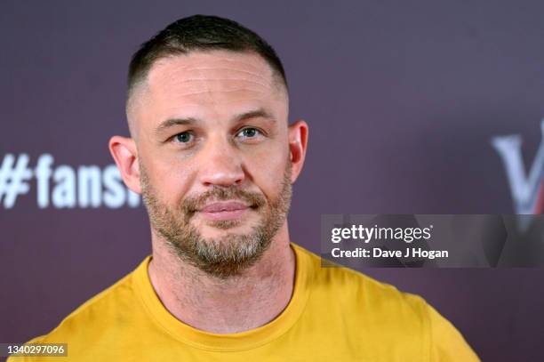 Tom Hardy attends "Venom: Let There Be Carnage" Launch at Cineworld Leicester Square on September 14, 2021 in London, England.