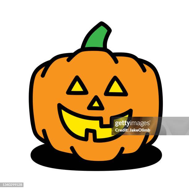 jack o lantern doodle 6 - retro smiley face vector stock illustrations