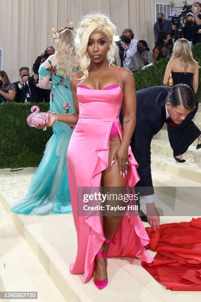 Jackie Aina attends the 2021 Met Gala benefit "In America: A Lexicon of Fashion" at Metropolitan Museum of Art on September 13, 2021 in New York City.