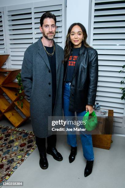 Iddo Goldberg and Ashley Madekwe attend the "In Conversation With Kevin Morosky & Candice Brathwaite" event at Soho House on September 14, 2021 in...