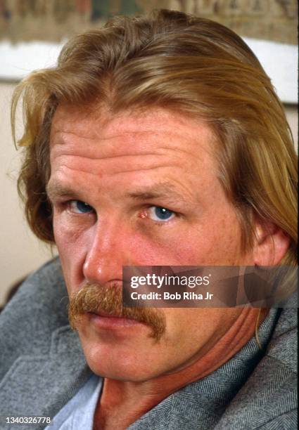 Actor Nick Nolte photo session, January 15, 1986 in Los Angeles, California.