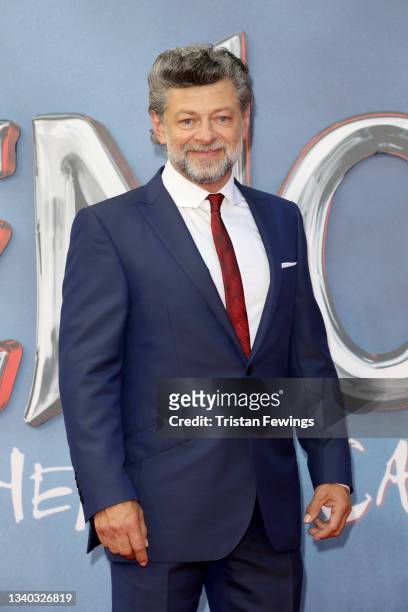 Andy Serkis attends the fan screening of "Venom: Let There Be Carnage" at Cineworld Leicester Square on September 14, 2021 in London, England.