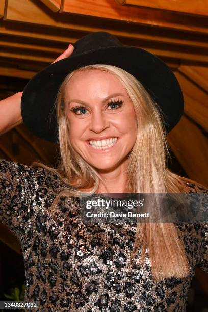 Chemmy Alcott attends the launch of Alpine-inspired restaurant Haugen, Stratford on September 14, 2021 in London, England.