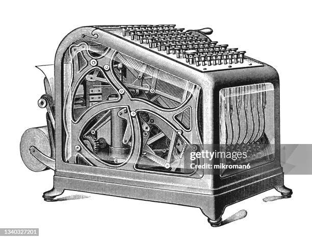 First Ever Adding Machine Antique Adding Machine Photos and Premium High Res Pictures - Getty Images