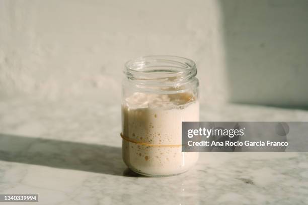 sourdough starter - sourdough bread stock pictures, royalty-free photos & images