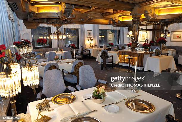 Chef Harald Wohlfahrt's restaurant Schwarzwaldstube is prepared for the guests in the hotel Traube Tonbach in Baiersbronn in the Black Forest,...