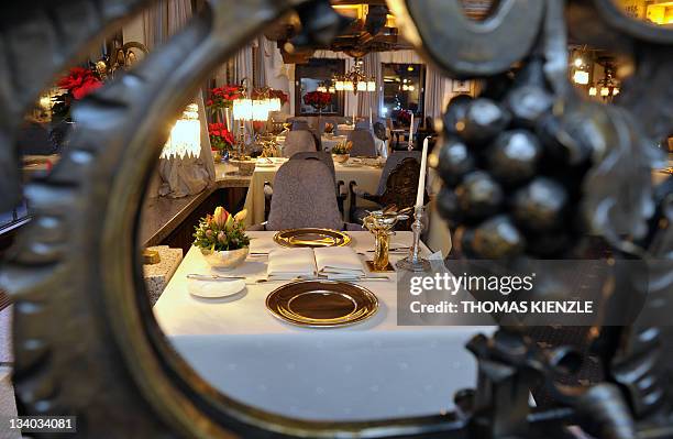 Chef Harald Wohlfahrt's restaurant Schwarzwaldstube is prepared for the guests in the hotel Traube Tonbach in Baiersbronn in the Black Forest,...