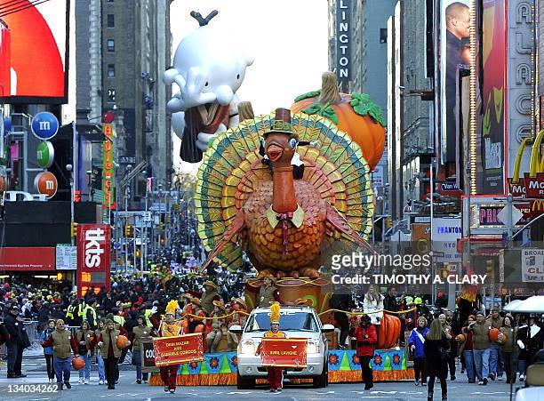 The Thanksgiving Turkey float during the 85th Macy's Thanksgiving Day Parade in New York November 24, 2011. The parade, which has been an annual...