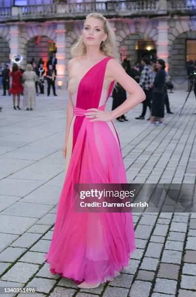 Lady Kitty Spencer attends the Royal Academy of Arts summer exhibition preview party 2021 at Royal Academy of Arts on September 14, 2021 in London,...