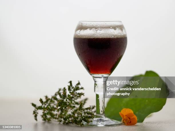 belgian brown beer - malt stock pictures, royalty-free photos & images