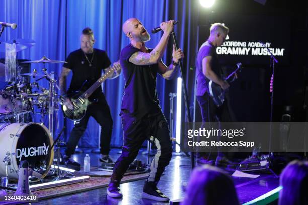 Chris Daughtry performs at The Drop: Daughtry at The GRAMMY Museum on September 14, 2021 in Los Angeles, California.
