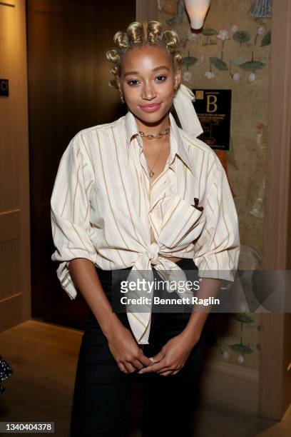 Amandla Stenberg attends a special screening of Dear Evan Hansen presented by Universal Pictures at The Whitby Screening Room on September 14, 2021...